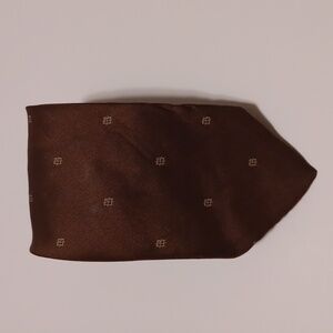 Hunting Horn  Classic Brown Patterned Men's Tie